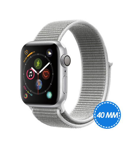 Apple Watch Series 4 MU652 40mm Alumunium - Silver + Shell Sport Loop (GPS)