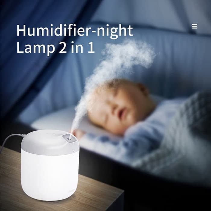Baseus Air Humidifier with LED Lamp White