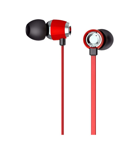 Headset Robot RE P05 Mini Fashion Wired - Red