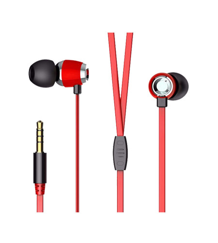 Headset Robot RE P05 Mini Fashion Wired - Red