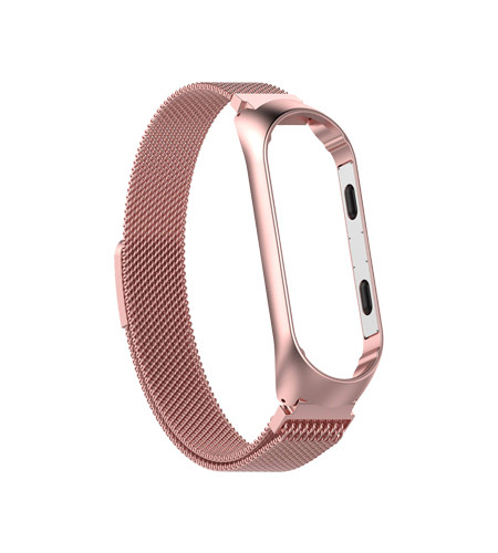 Mi Jobs Milanese strap for Miband 3 - Rosegold