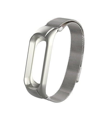 Mi Jobs Milanese strap for Miband 3 - Silver