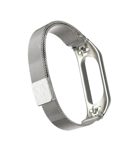 Mi Jobs Milanese strap for Miband 3 - Silver
