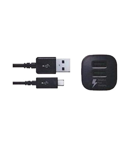 Samsung Fast Charging Dual USB Micro Car Charger - Black Ori New Pack