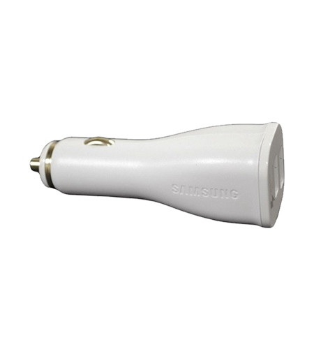 Samsung Fast Dual Port Car Charger USB C - White Ori New Pack