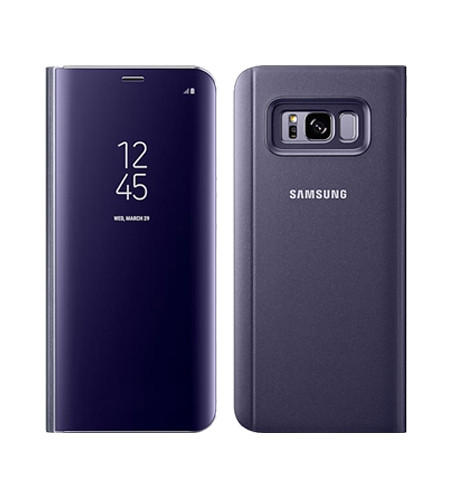 Samsung S8 Case Clear View Standing - Violet Asia Pack Original