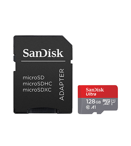 Sandisk Ultra Micro SDXC 128GB, 100Mb/s A1 + Adaptor