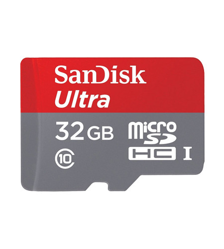 Sandisk Micro Ultra 32 GB, 80MB/s + Adaptor
