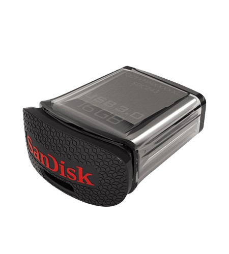 SanDisk Ultra Fit Flashdisk - Hitam [USB 3.0/16 GB]