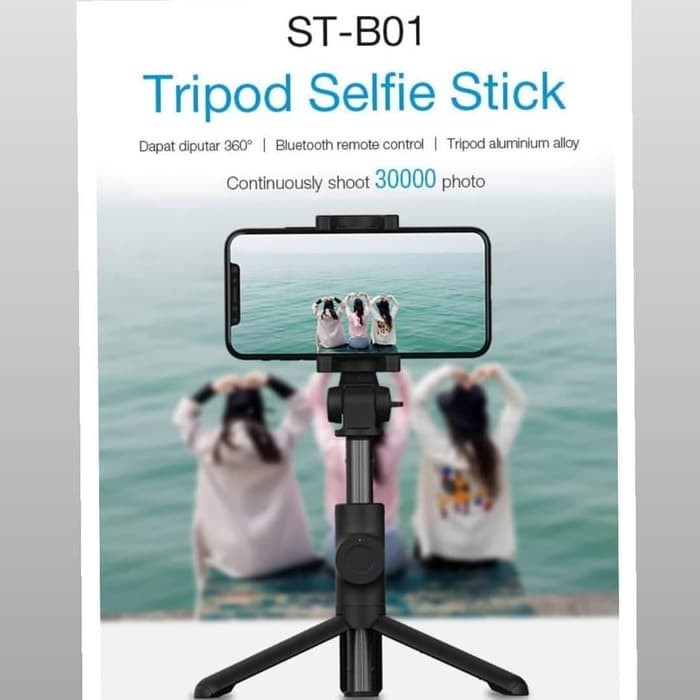 Selfie Stick Bluetooth Vivan ST-B01 - Black