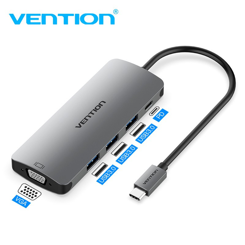 Vention [CGP] Multiport 5in1 USB Type C to HDMI USB 3.0 PD