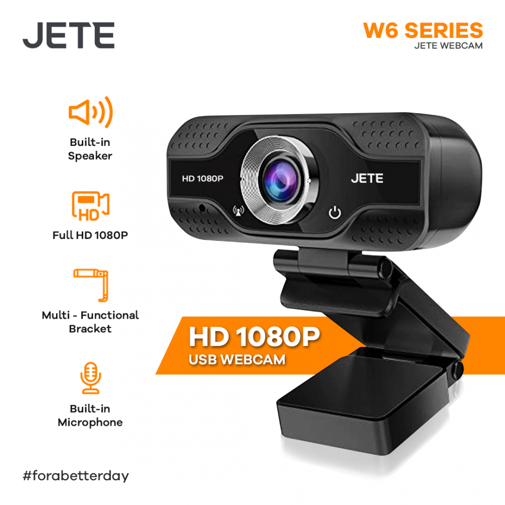 Webcam Jete W6 Series Full HD 1080px