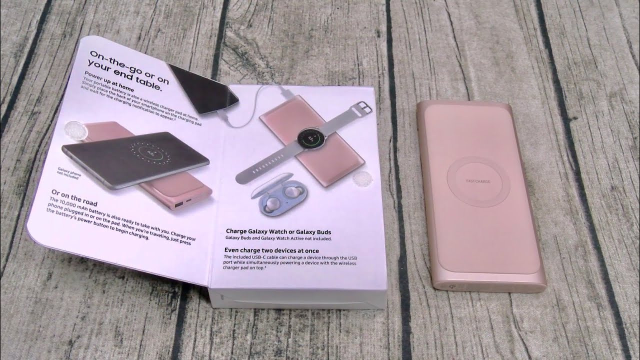 Wireless Samsung Battery Pack Type C 10.000 mAh Pink