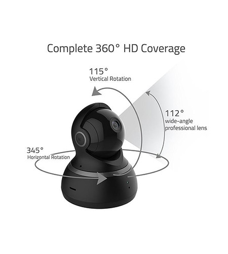 Xiaomi Yi Dome 1080P Smart IP Camera YHS 2016 - Black